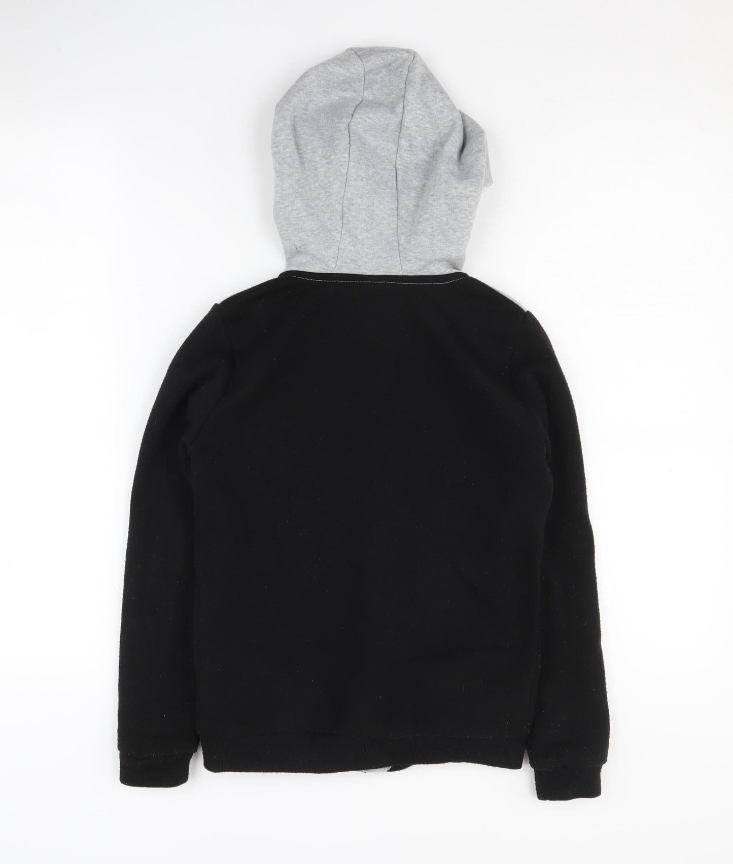 Slazenger Boys Black Grey Full Zip Hoodie, 7-8 Years