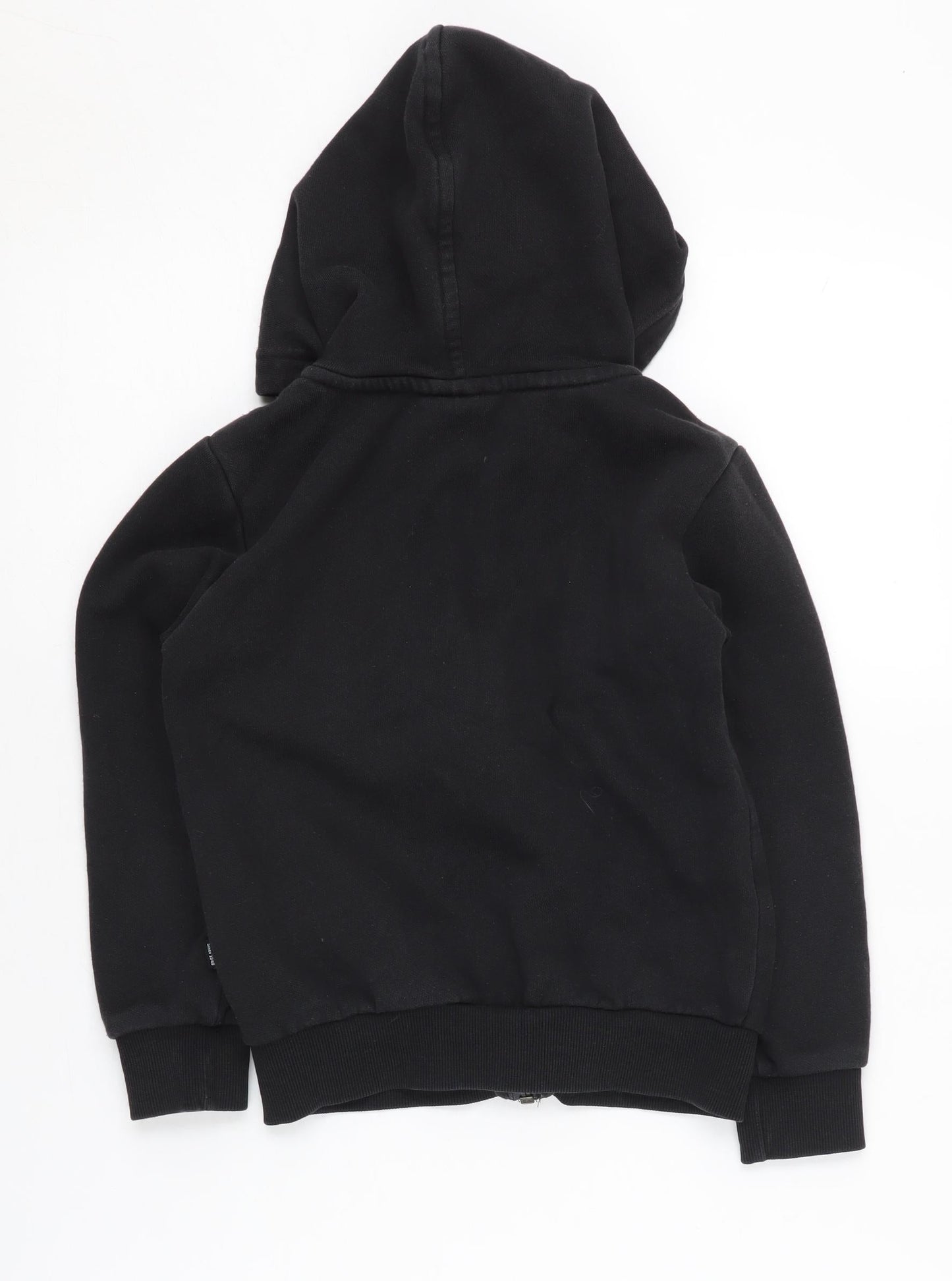 Puma Boys Black Full Zip Hoodie 7-8 Years with Logo