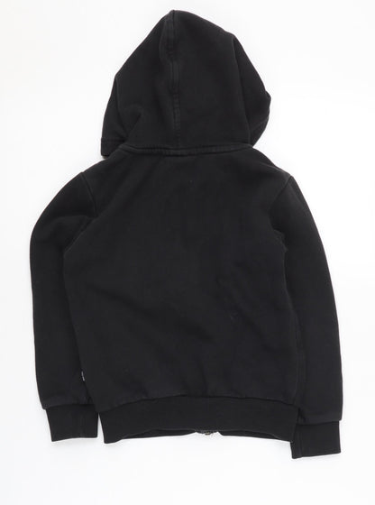 Puma Boys Black Full Zip Hoodie 7-8 Years with Logo
