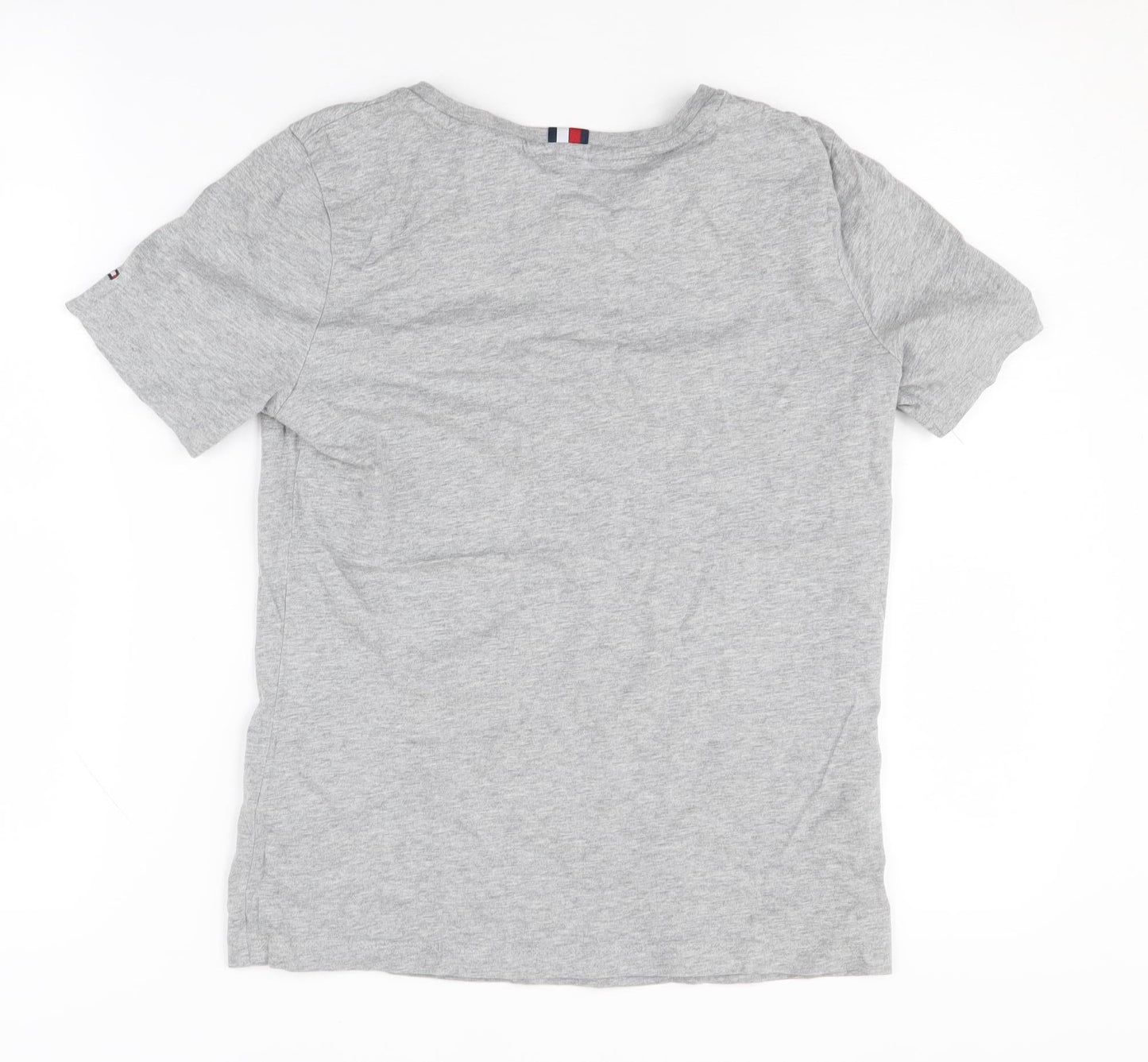 Womens UK Size XS Tommy Hilfiger Grey Basic T-Shirt