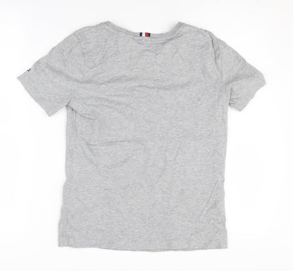 Womens UK Size XS Tommy Hilfiger Grey Basic T-Shirt
