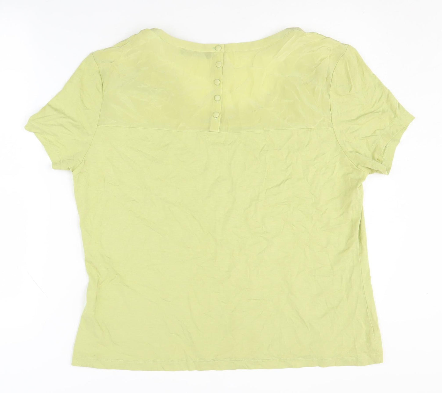 Womens UK Size 20 Alex & Co. Green Basic T-Shirt