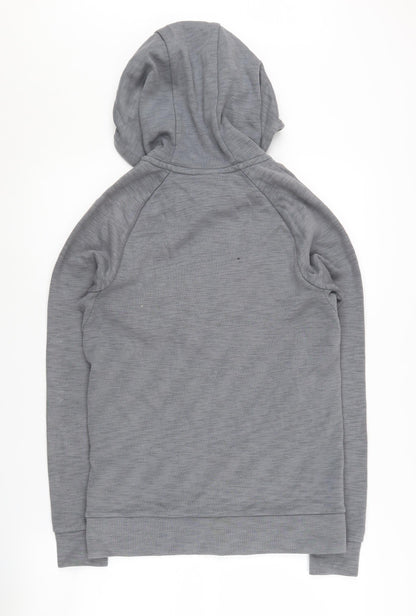 Unisex Adults UK Size XS Nike Grey Pullover Hoodie