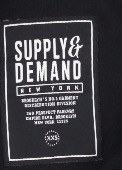 Supply & Demand Men's XS Black Colourblock Polo