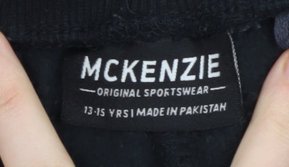 McKenzie Boys Black Jogger Trousers 13 Years