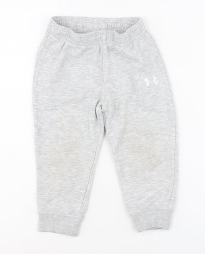 Under Armour Unisex Baby Grey Jogger Trousers 18-24 Months