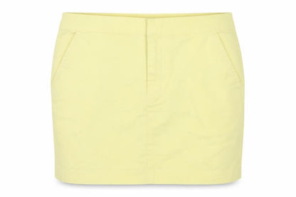 Vila Women's Yellow XS Cotton Pencil Skirt