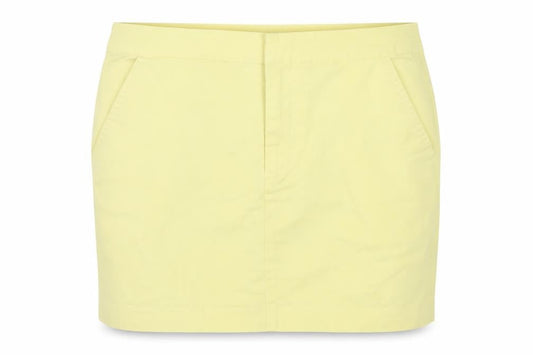 Vila Women's Yellow XS Cotton Pencil Skirt