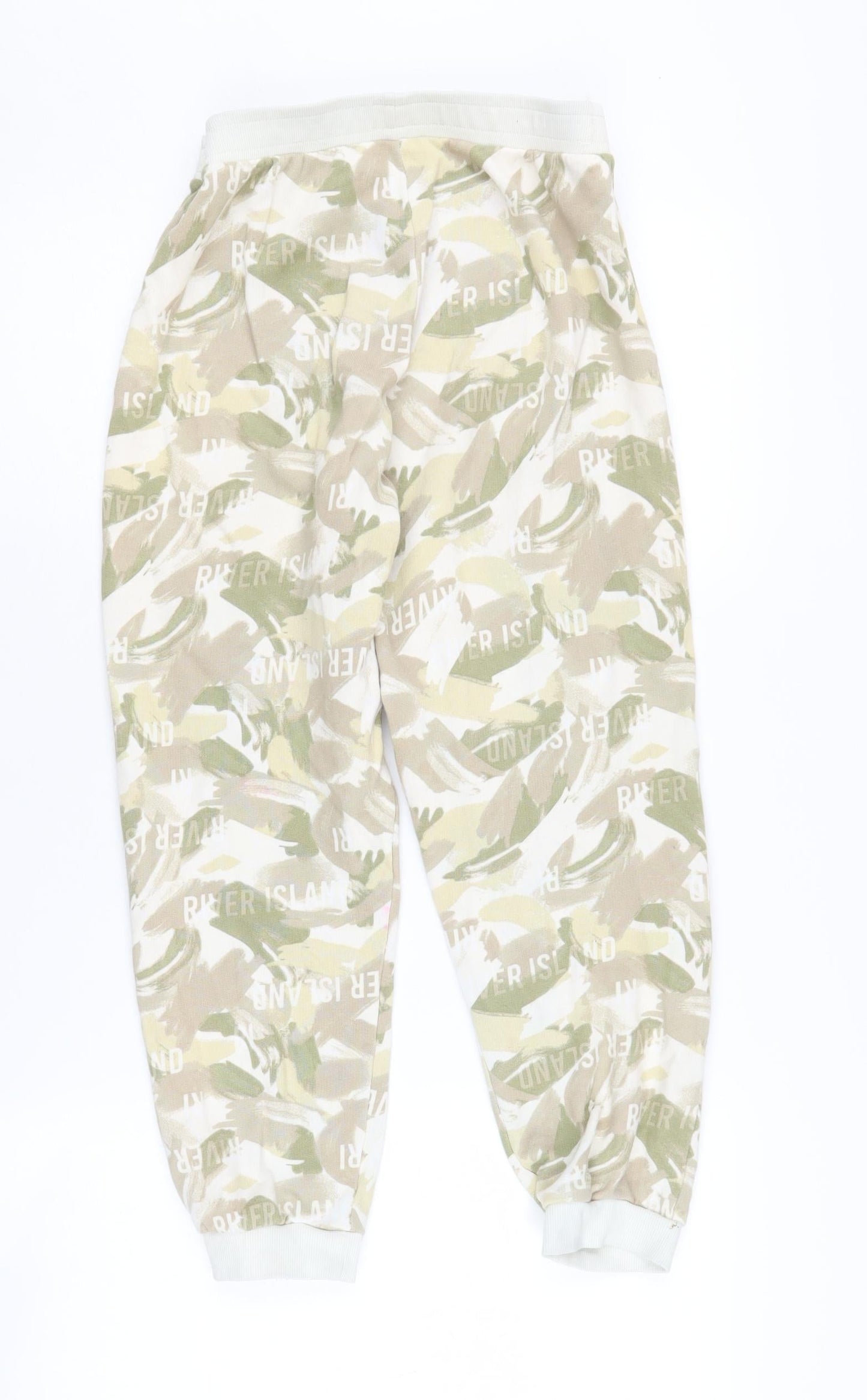 River Island Girls Beige Camo Joggers Size 11-12 Years