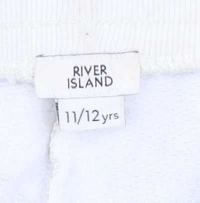 River Island Girls Beige Camo Joggers Size 11-12 Years