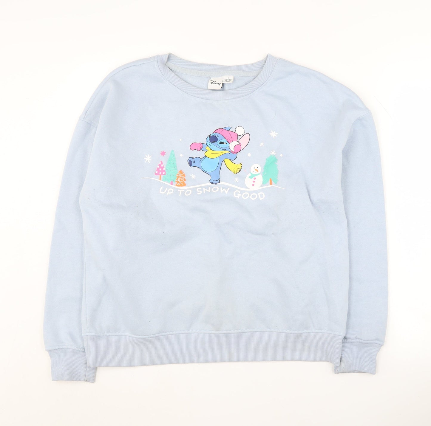 Womens UK Size 6 Disney Blue Pullover Sweatshirt