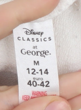 George Women's White Cartoon Sweatshirt, Size 12-14