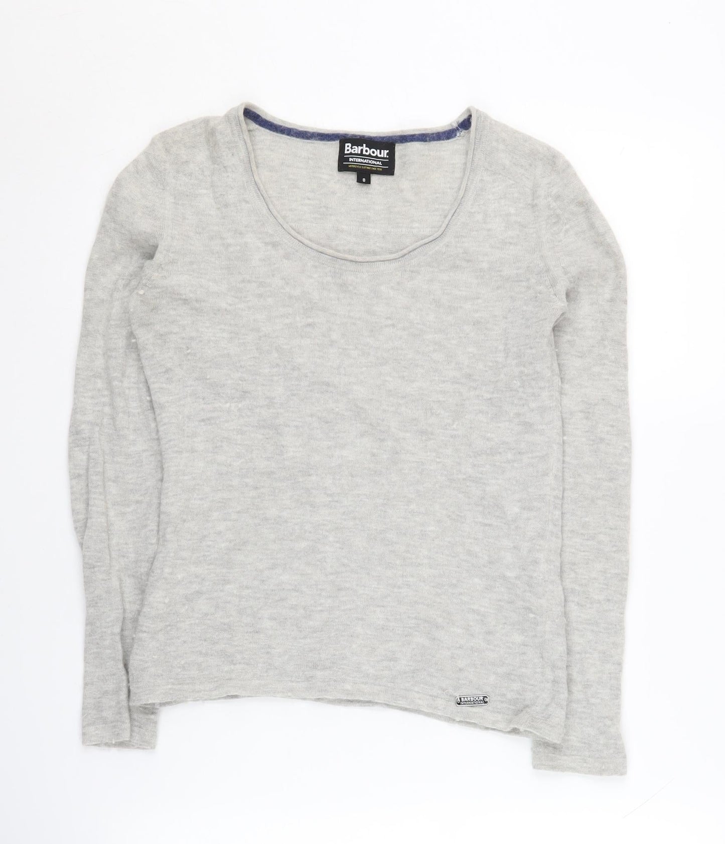 Barbour Women's Grey Pullover Jumper Size 8