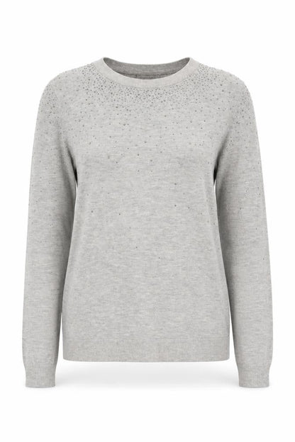 Womens UK Size 10 Warehouse Grey Pullover Jumper
