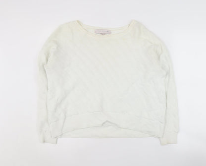 Womens UK Size S French Connection White Pullover Jumper