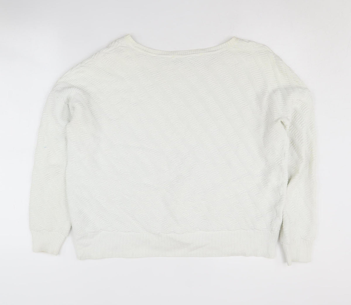 Womens UK Size S French Connection White Pullover Jumper