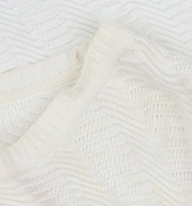 Womens UK Size S French Connection White Pullover Jumper