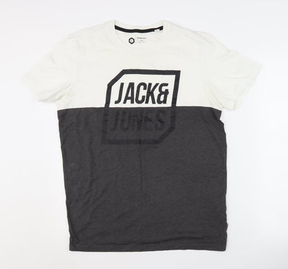 Mens UK Size M JACK & JONES Multicoloured  T-Shirt