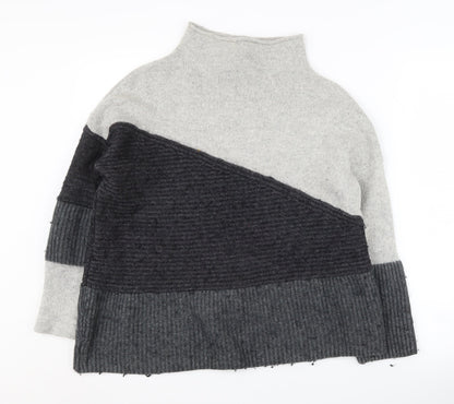 Womens UK Size S French Connection Grey Pullover Jumper