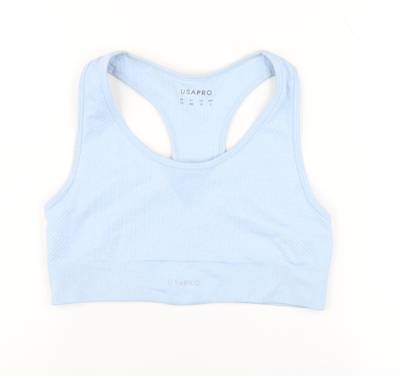 USA PRO Women's Blue Racerback Gym Tank Top Size L