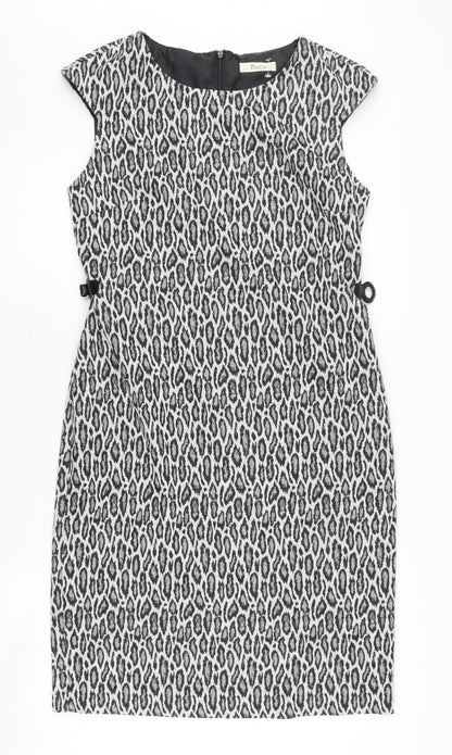 Precis Women's Black Animal Print Sleeveless Dress