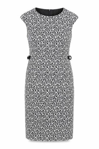 Precis Women's Black Animal Print Sleeveless Dress