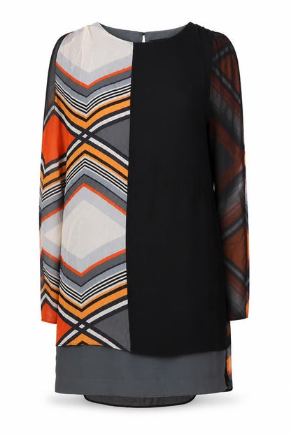 Warehouse Women's Multicoloured Shift Dress Size 12