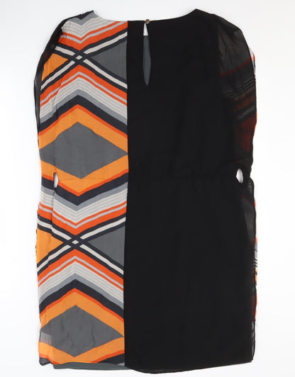 Warehouse Women's Multicoloured Shift Dress Size 12