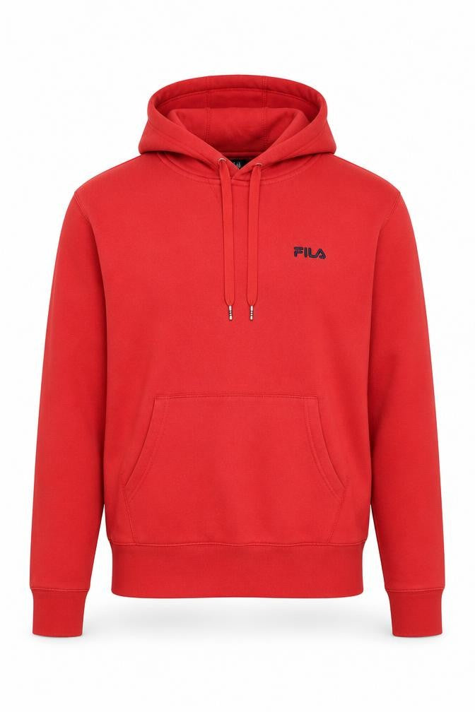 Mens UK Size S FILA Red Pullover Hoodie