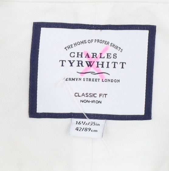 Mens UK Collar Size 42/89 cm Charles Tyrwhitt Smart White  Dress Shirt