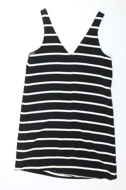 New Look Women's Black Striped Dress Size 8