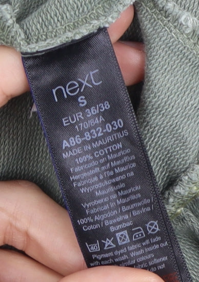 Next Women's Green Puff Sleeve Casual Dress, Size S