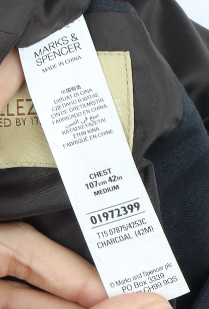 Mens UK Size 42 Marks and Spencer Regular Grey Suit Jacket