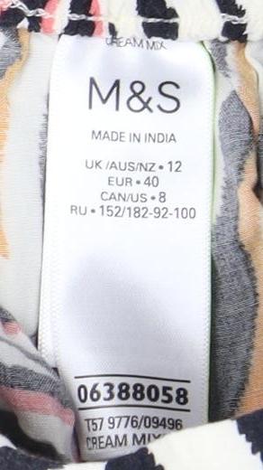 Marks and Spencer Women's Multicoloured Shorts