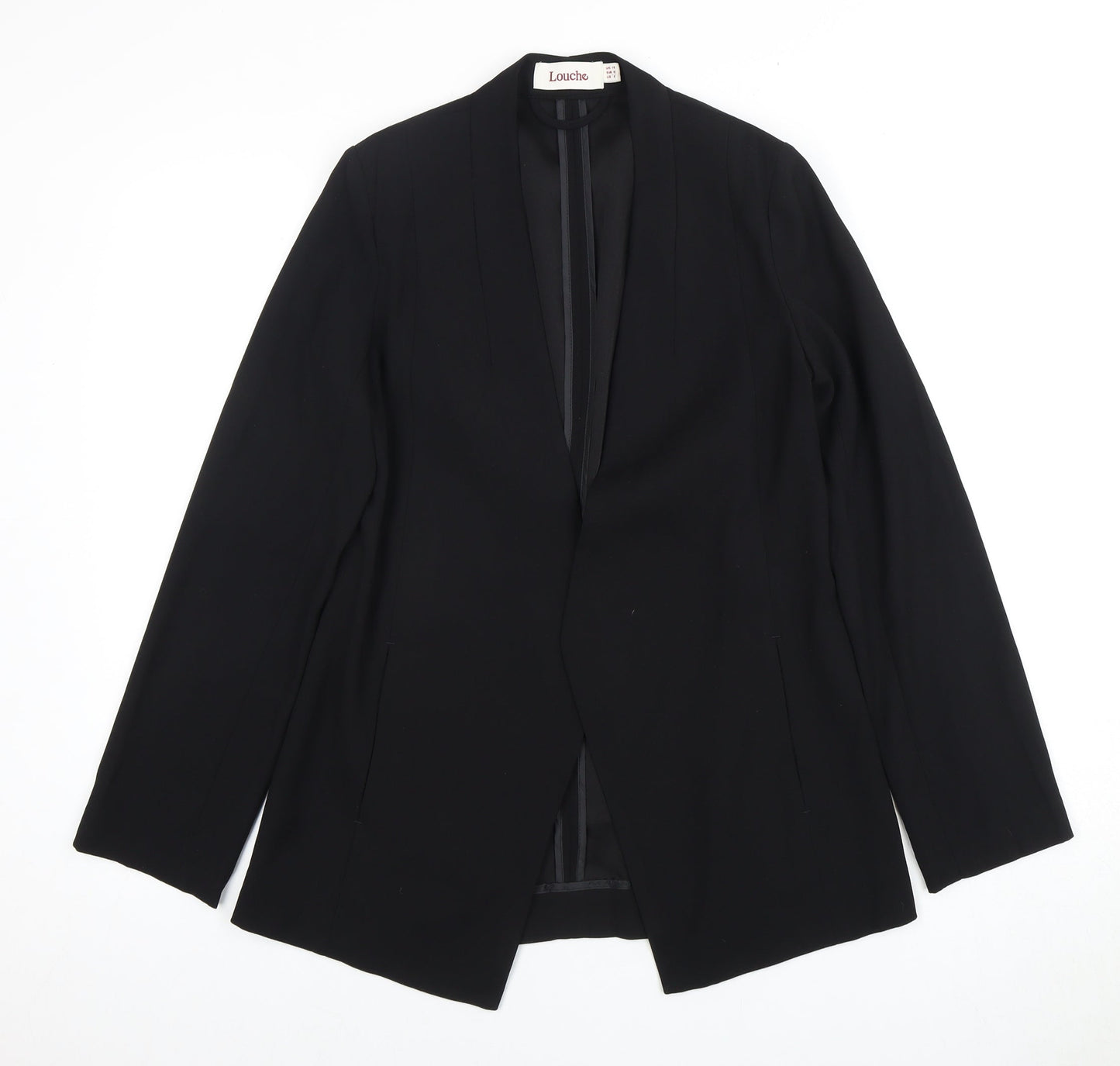 Louche Women’s Black Blazer UK 10 Polyester