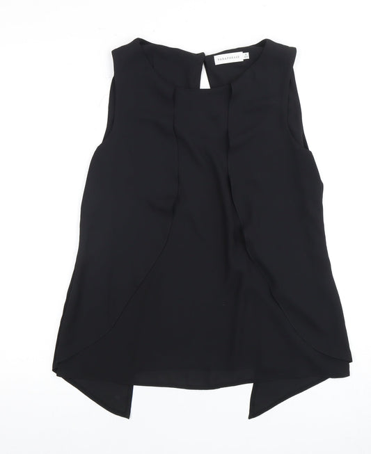 Paraphrase Women's Black Sleeveless Blouse Size 12