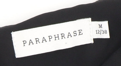 Paraphrase Women's Black Sleeveless Blouse Size 12