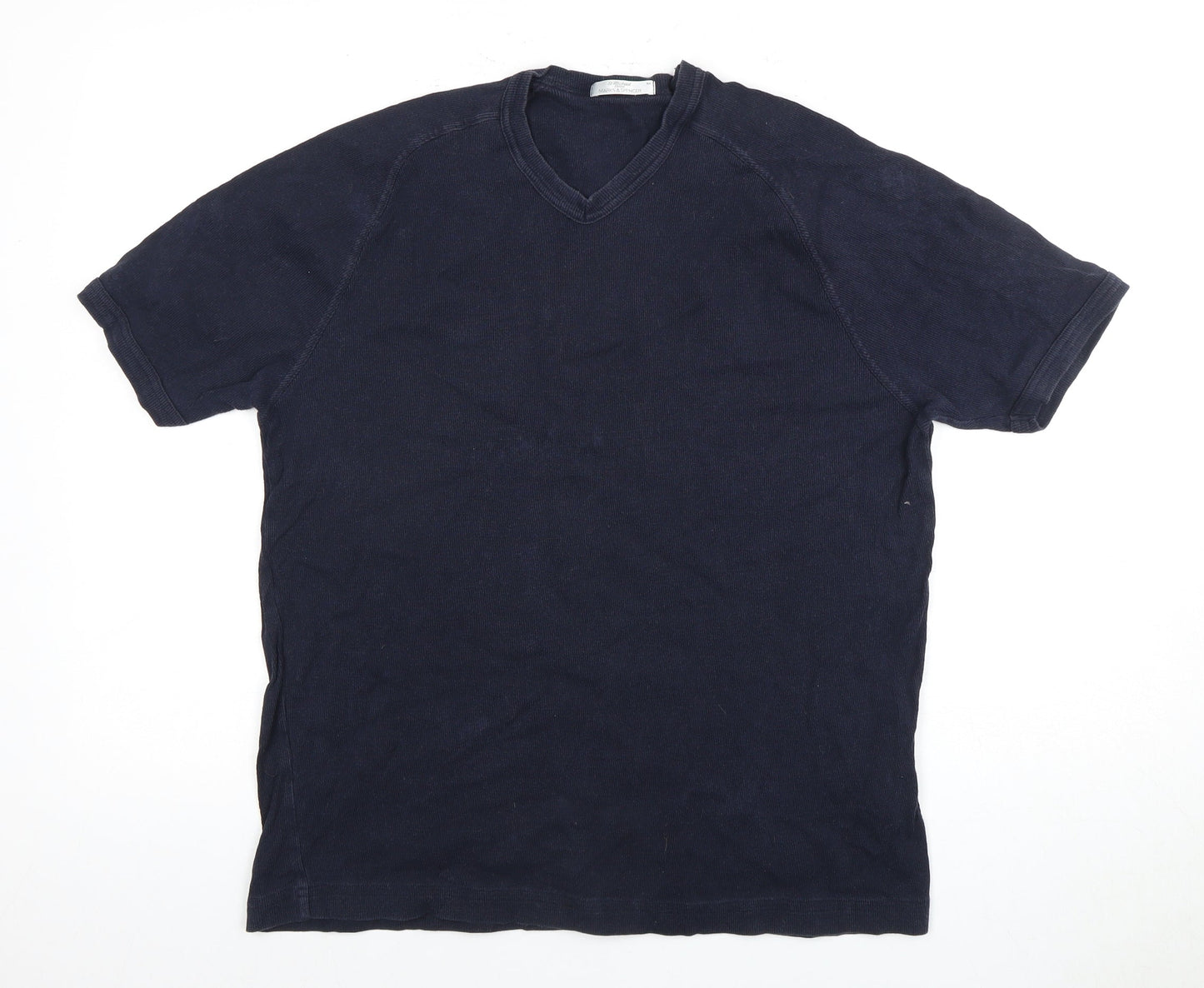 Womens UK Size M Marks and Spencer Black Basic T-Shirt