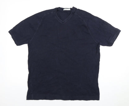 Womens UK Size M Marks and Spencer Black Basic T-Shirt