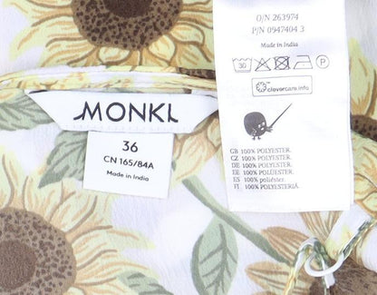 Monki Women's Multicoloured Floral Dress Size 8