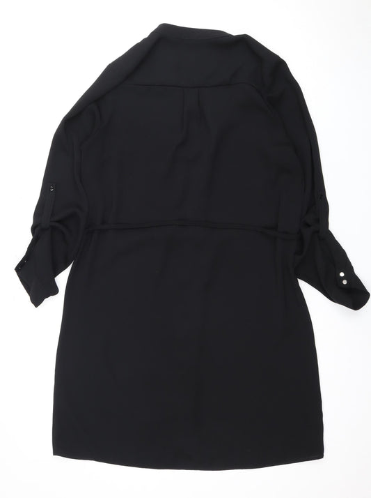 River Island Women's Black V-Neck Dress Size 10