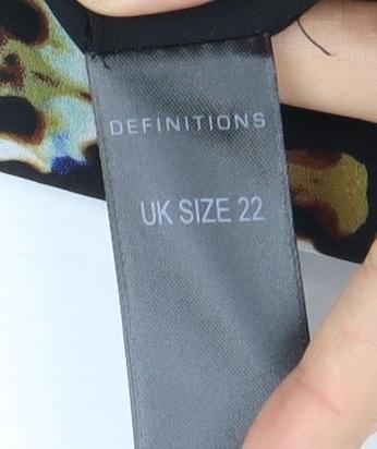 Definitions Women's Multicoloured Animal Dress Size 22