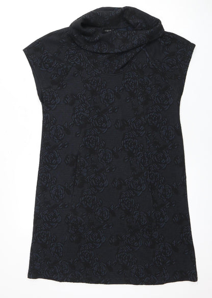 VIZ-A-VIZ Women's Black Floral Dress Size 10