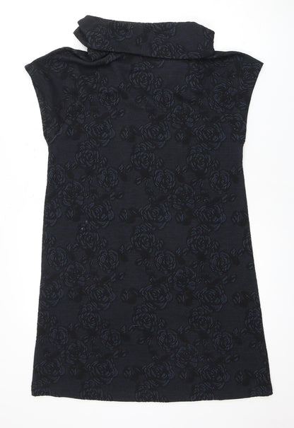 VIZ-A-VIZ Women's Black Floral Dress Size 10