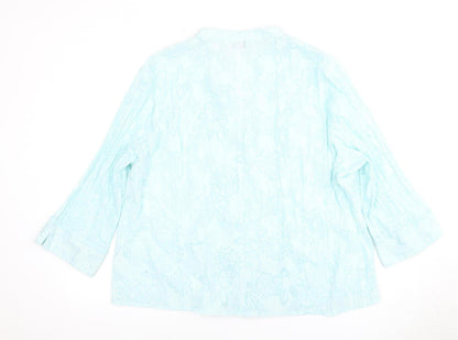 Womens UK Size 16 Bonmarche Blue Basic Blouse
