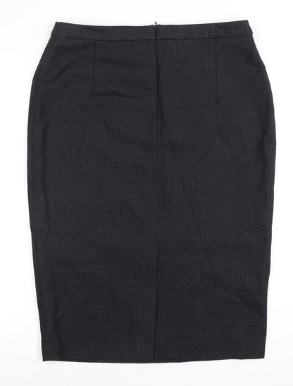 Amphora Women's Black Knee Length Pencil Skirt L