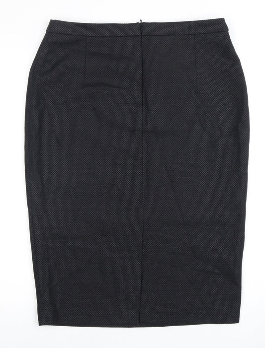 Amphora Women's Black Knee Length Pencil Skirt L