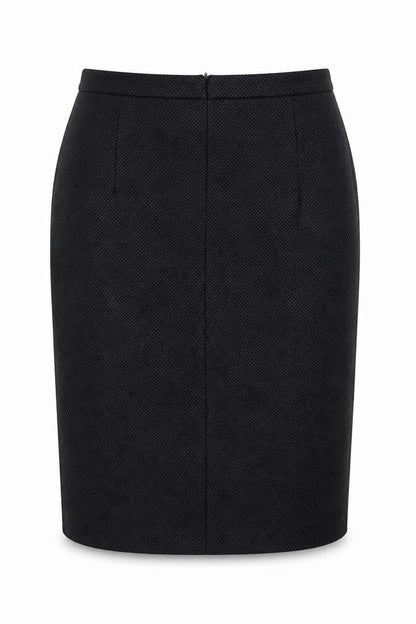 Amphora Women's Black Knee Length Pencil Skirt L