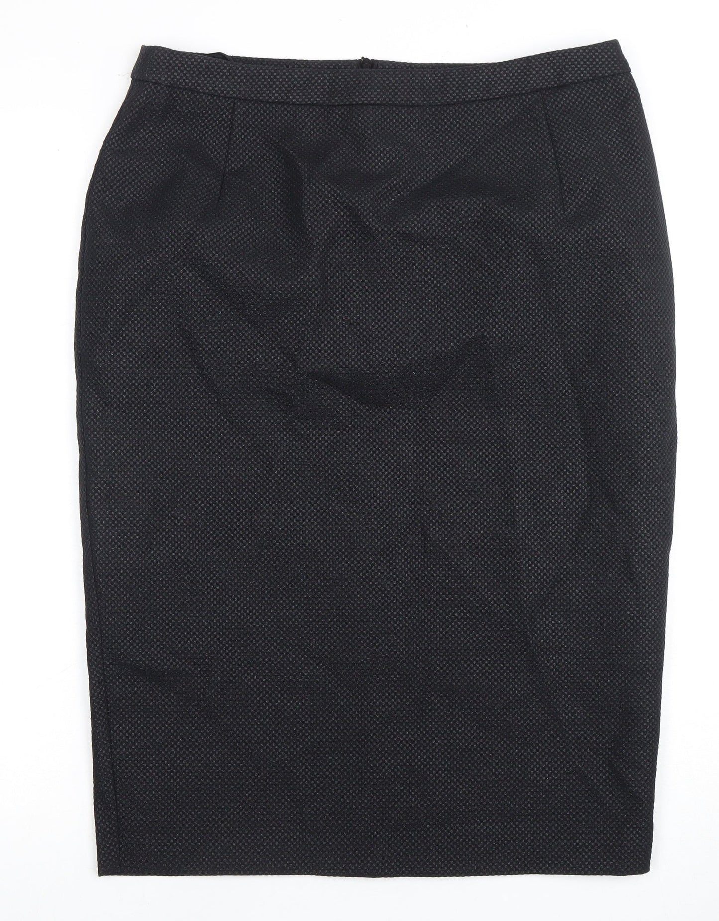 Amphora Women's Black Knee Length Pencil Skirt L