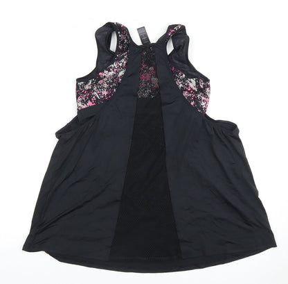 Marks and Spencer Women's Black Pink Tank Top L